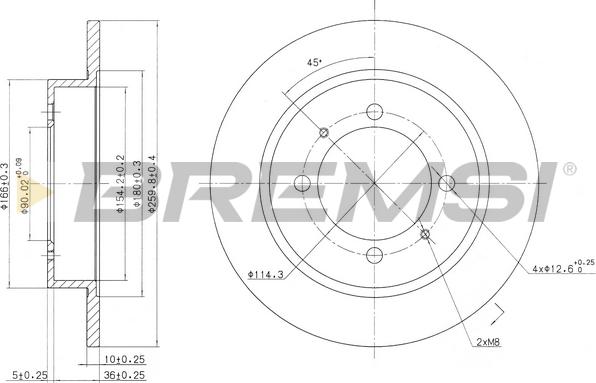 Bremsi CD6886S - Bremžu diski www.autospares.lv