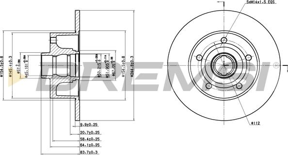 Bremsi CD6830S - Тормозной диск www.autospares.lv