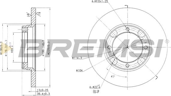 Bremsi CD6358S - Bremžu diski www.autospares.lv