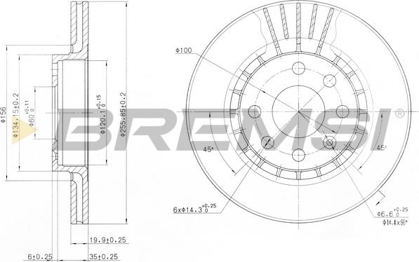 Bremsi CD6328V - Bremžu diski autospares.lv