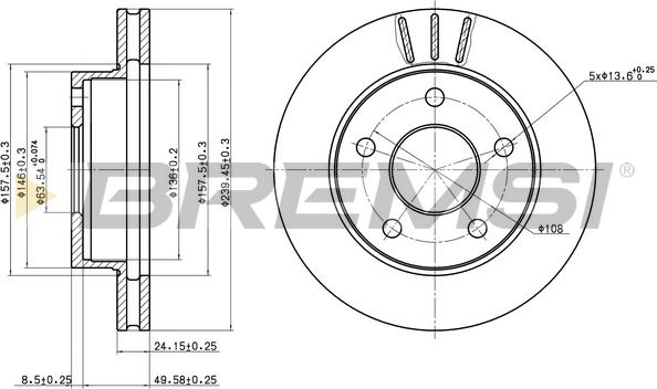 Bremsi CD6370V - Bremžu diski autospares.lv