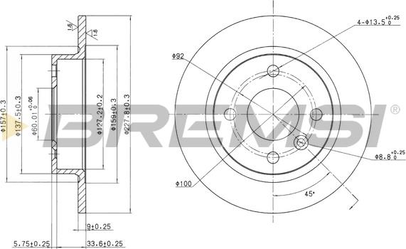 Bremsi CD6226S - Bremžu diski autospares.lv