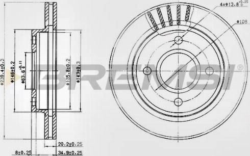 Bremsi CD6766V - Bremžu diski autospares.lv