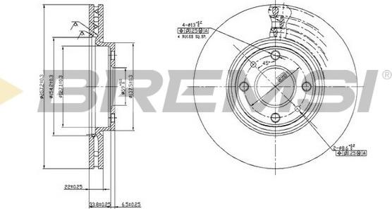 Bremsi CD6762V - Bremžu diski www.autospares.lv