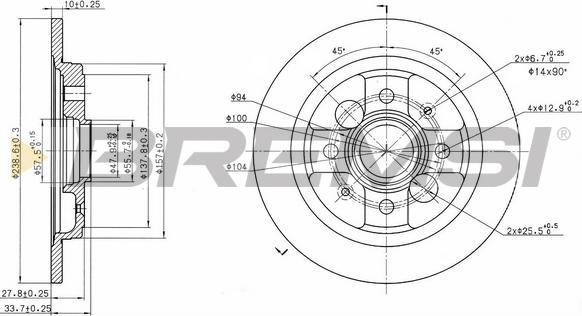 Bremsi CD6785S - Bremžu diski www.autospares.lv