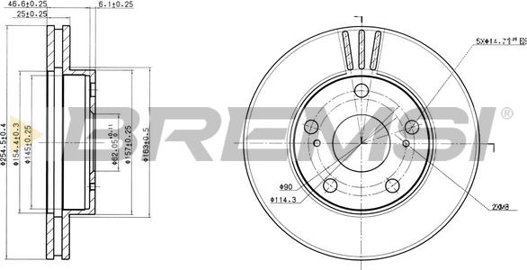 Bremsi CD6780V - Bremžu diski autospares.lv