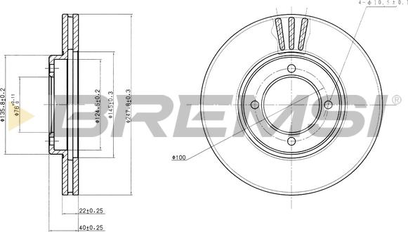 Bremsi CD6775V - Bremžu diski www.autospares.lv