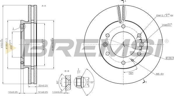 Bremsi CD8462V - Bremžu diski autospares.lv