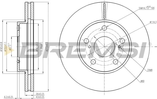 Bremsi CD8401V - Bremžu diski autospares.lv