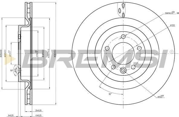 Bremsi CD8433V - Bremžu diski www.autospares.lv