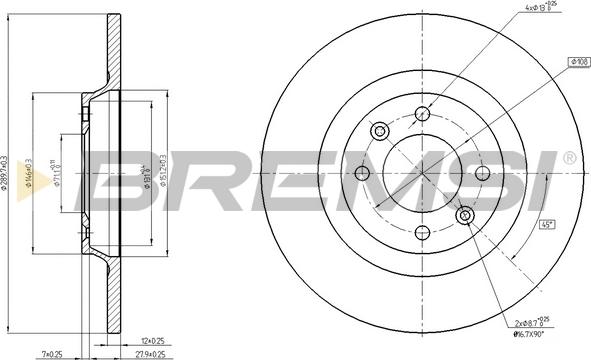 Bremsi CD8511S - Bremžu diski autospares.lv