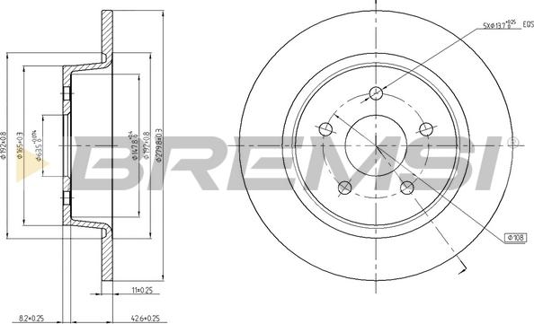 Bremsi CD8058S - Bremžu diski autospares.lv