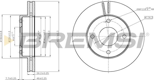 Bremsi CD8134V - Bremžu diski autospares.lv