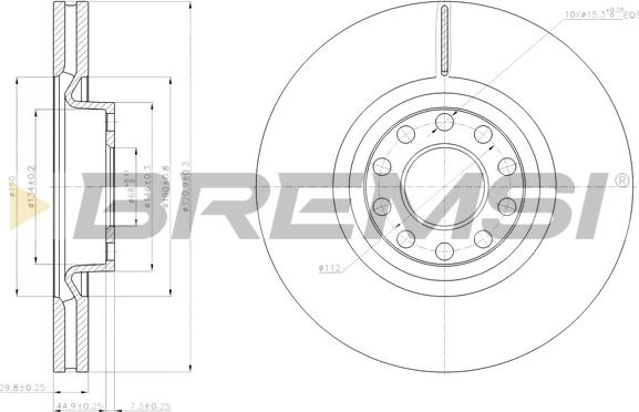 Bremsi CD7983V - Bremžu diski autospares.lv