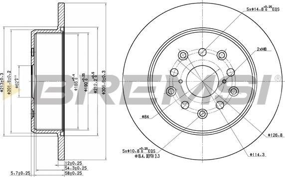 Bremsi CD7499S - Bremžu diski autospares.lv