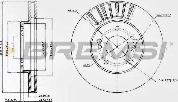 Bremsi CD7494V - Bremžu diski autospares.lv