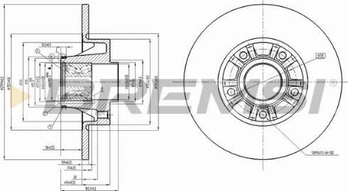 Bremsi CD7498S - Bremžu diski autospares.lv