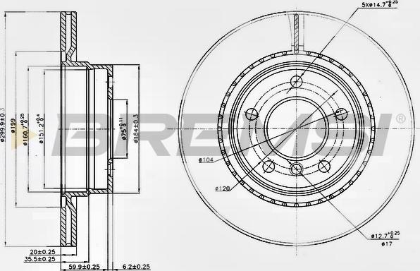 Bremsi CD7549V - Bremžu diski autospares.lv