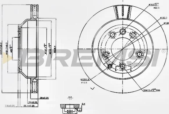 Bremsi CD7580V - Bremžu diski autospares.lv