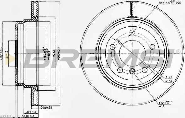 Bremsi CD7697V - Bremžu diski autospares.lv