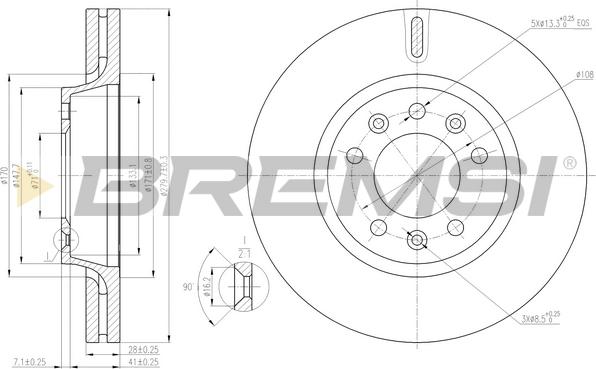 Bremsi CD7601V - Bremžu diski www.autospares.lv