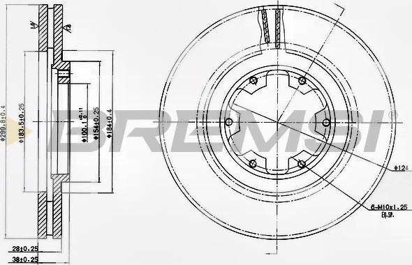 Bremsi CD7626V - Bremžu diski autospares.lv