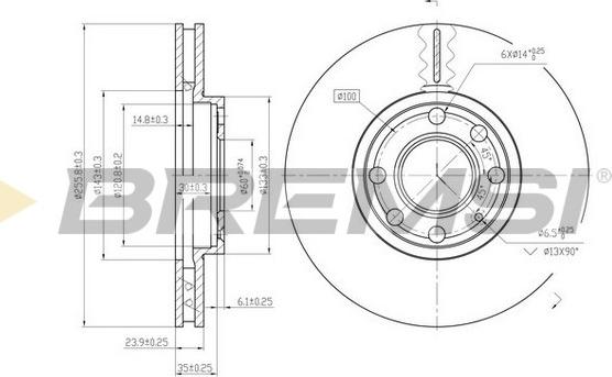 Bremsi CD7041V - Bremžu diski autospares.lv