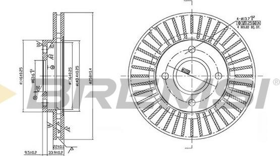 Bremsi CD7072V - Bremžu diski www.autospares.lv