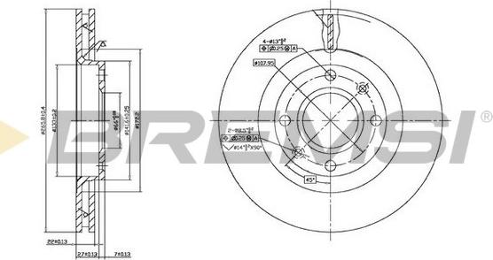 Bremsi CD7140V - Тормозной диск www.autospares.lv