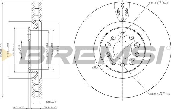 Bremsi CD7180V - Bremžu diski autospares.lv