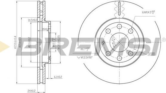 Bremsi CD7131V - Bremžu diski www.autospares.lv