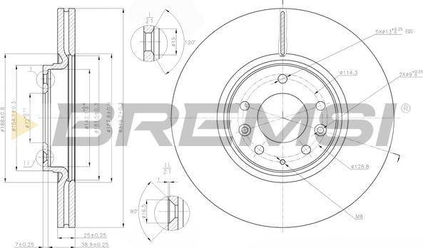 Bremsi CD7880V - Bremžu diski autospares.lv