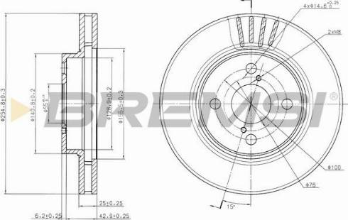 Bremsi CD7314V - Bremžu diski www.autospares.lv