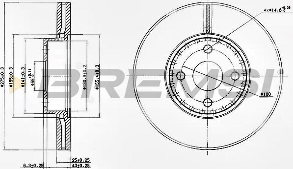 Bremsi CD7388V - Bremžu diski www.autospares.lv