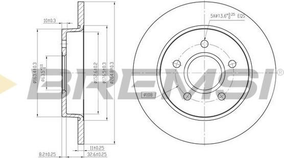 Bremsi CD7226S - Bremžu diski autospares.lv