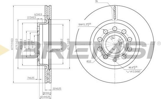 Bremsi CD7223V - Bremžu diski autospares.lv