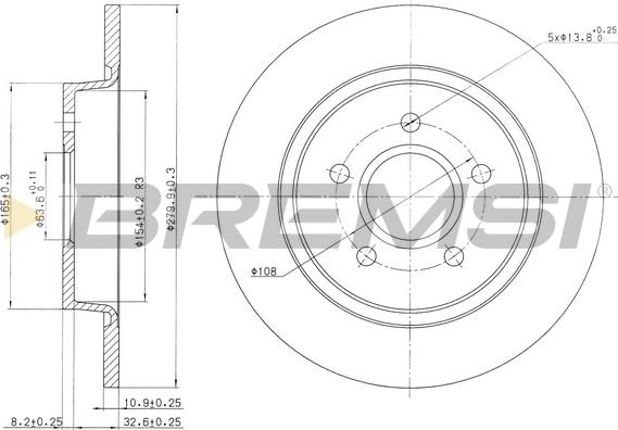 Bremsi CD7227S - Bremžu diski autospares.lv