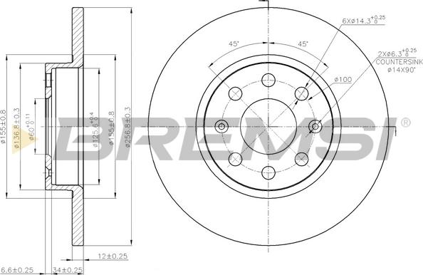 Bremsi CD7784S - Bremžu diski autospares.lv