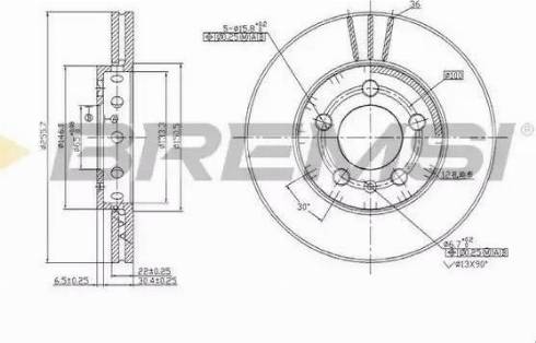 Bremsi DBA927V - Тормозной диск www.autospares.lv