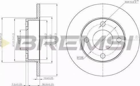 Bremsi DBA563S - Bremžu diski www.autospares.lv