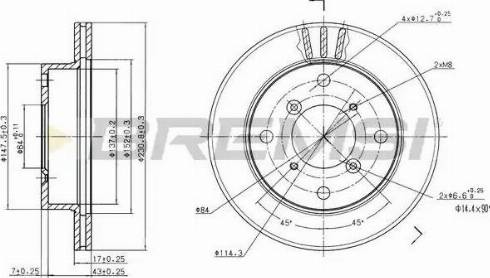 Bremsi DBA623V - Bremžu diski www.autospares.lv