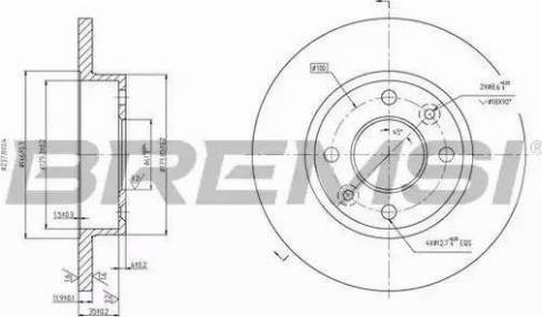 Bremsi DBA055S - Bremžu diski autospares.lv