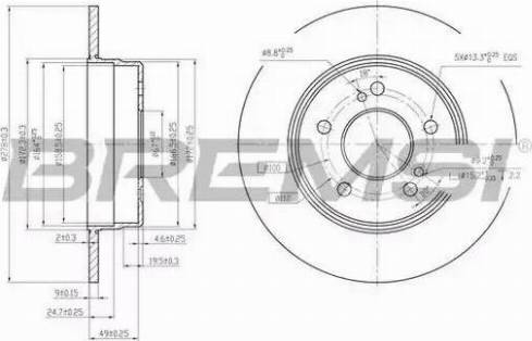 Bremsi DBA819S - Bremžu diski www.autospares.lv