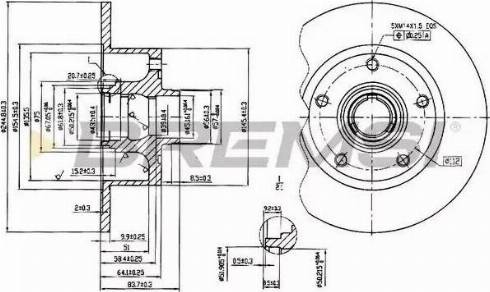 Bremsi DBA830S - Bremžu diski www.autospares.lv