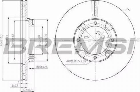 Bremsi DBA389V - Bremžu diski www.autospares.lv