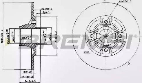 Bremsi DBA333S - Bremžu diski autospares.lv