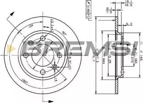 Bremsi DBA244S - Bremžu diski autospares.lv