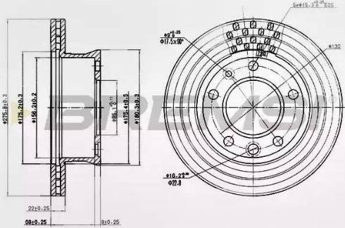 Bremsi DBB013V - Bremžu diski www.autospares.lv