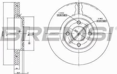 Bremsi DBB124V - Bremžu diski www.autospares.lv