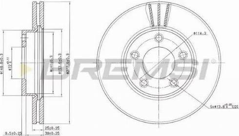 Bremsi DBB311V - Bremžu diski www.autospares.lv